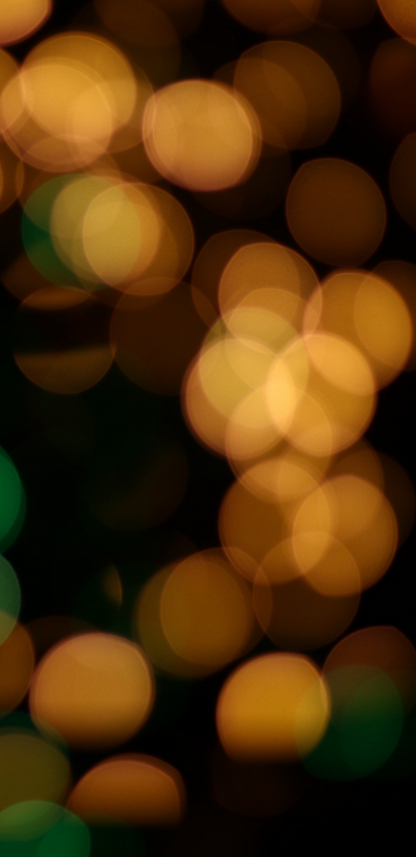 Lumières Bokeh Jaunes et Vertes. Wallpaper in 1440x2960 Resolution