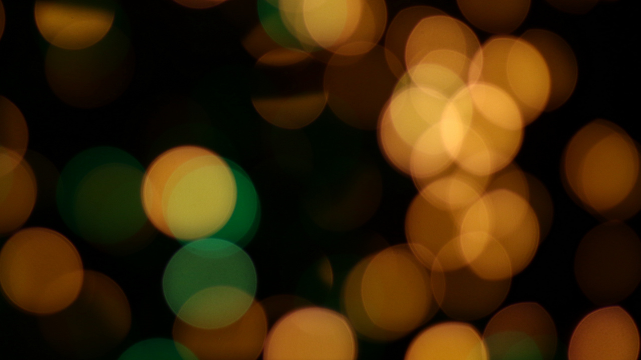 Luces Bokeh Amarillas y Verdes. Wallpaper in 1280x720 Resolution