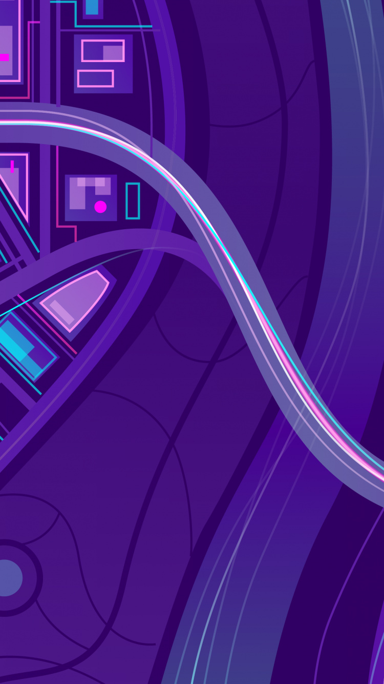 Des Années 1980, Vaporwave, Cartographie, Illustration, Graphiques Vectoriels. Wallpaper in 750x1334 Resolution