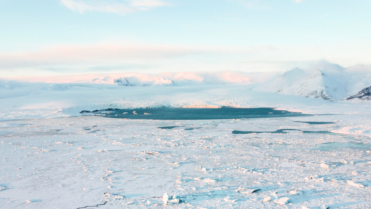 la Mer de Glace, Glace, Océan Arctique, de L'arctique, Eau. Wallpaper in 1280x720 Resolution