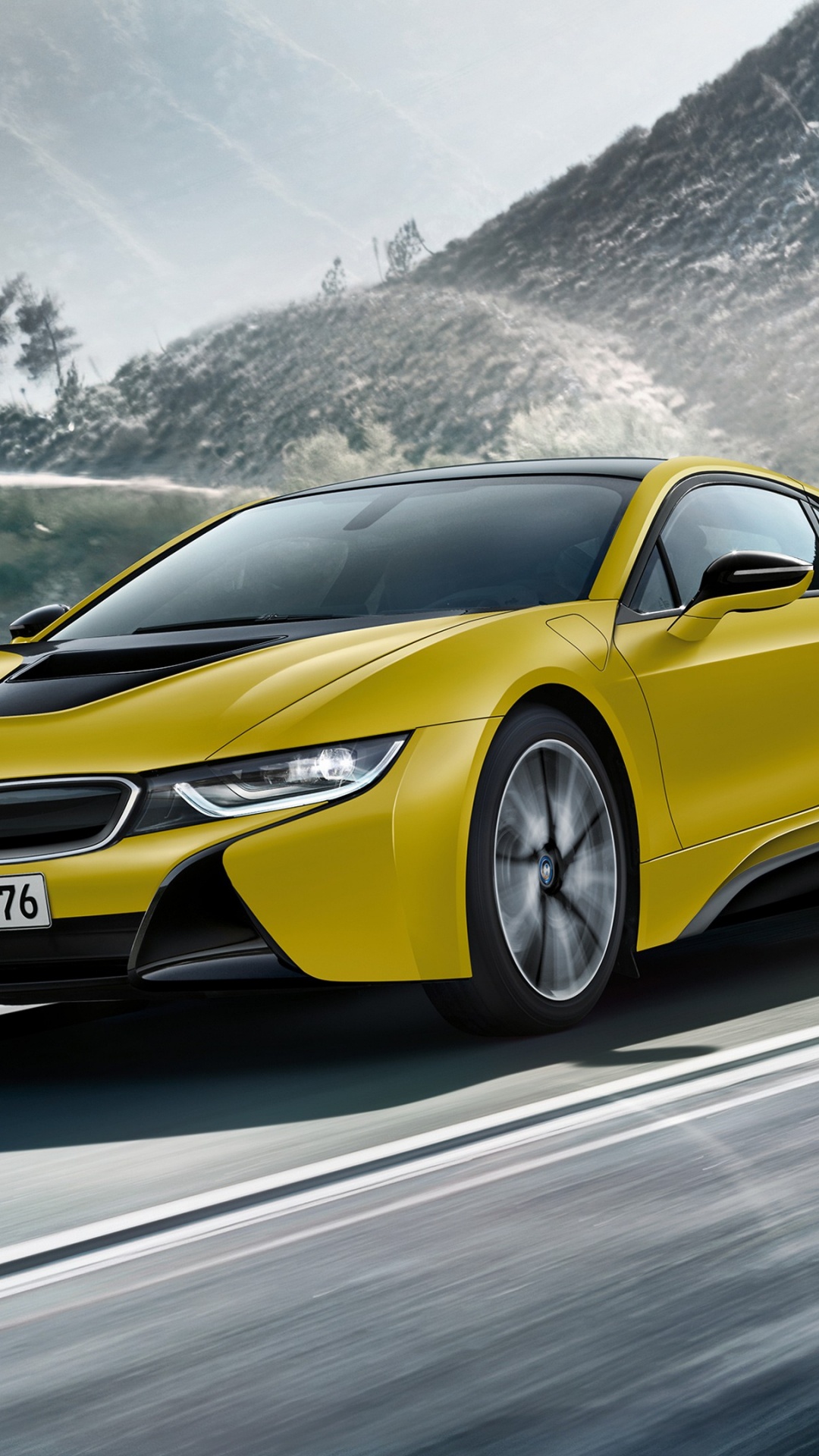 Bmw i8 Jaune, Bayerische Motoren Werke AG, BMW, Bmw M8, Bmw Série 5. Wallpaper in 1080x1920 Resolution