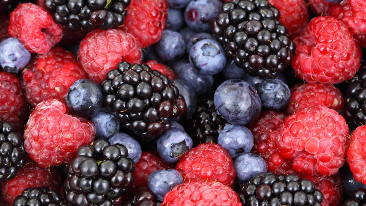 树莓, 天然的食物, 食品, 浆果, 杂货店 壁纸 1280x720 允许