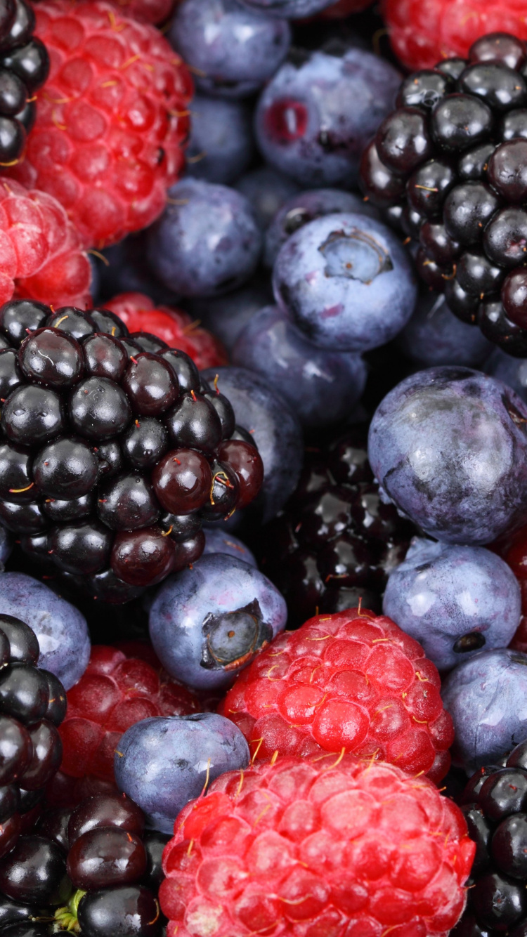 树莓, 天然的食物, 食品, 浆果, 杂货店 壁纸 750x1334 允许