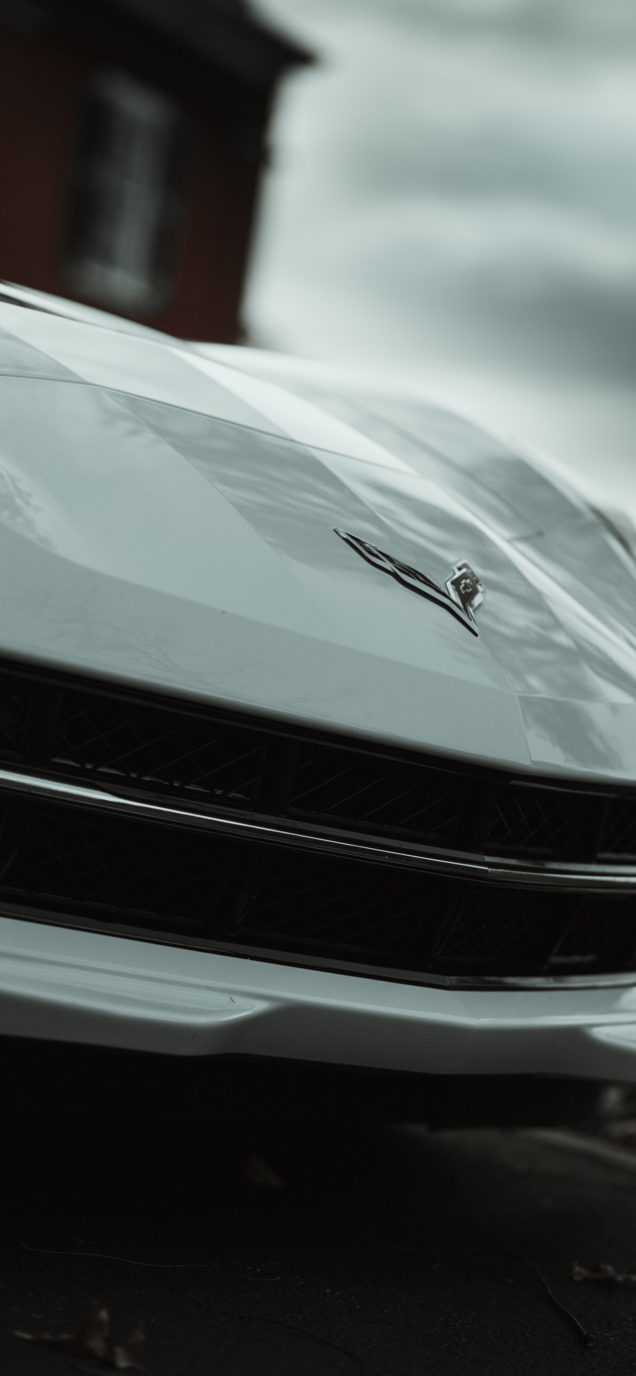 White Mercedes Benz Car in a Parking Lot. Wallpaper in 1242x2688 Resolution