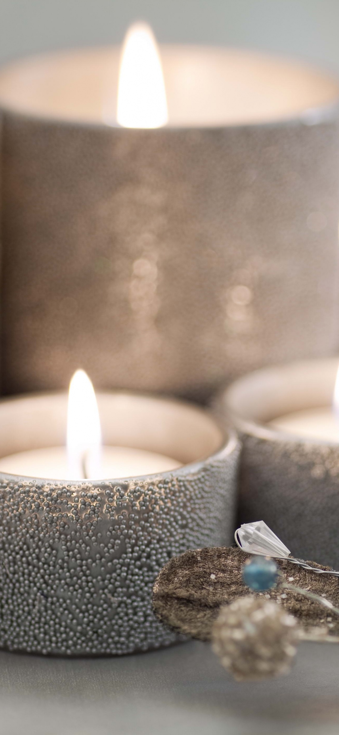 Candle, Christmas Decoration, Christmas Day, Lighting, Candle Holder. Wallpaper in 1125x2436 Resolution