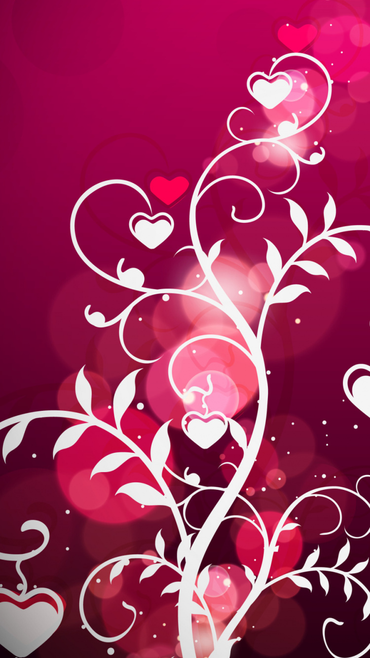 le Jour de Valentines, Cœur, Pink, Texte, Graphisme. Wallpaper in 750x1334 Resolution