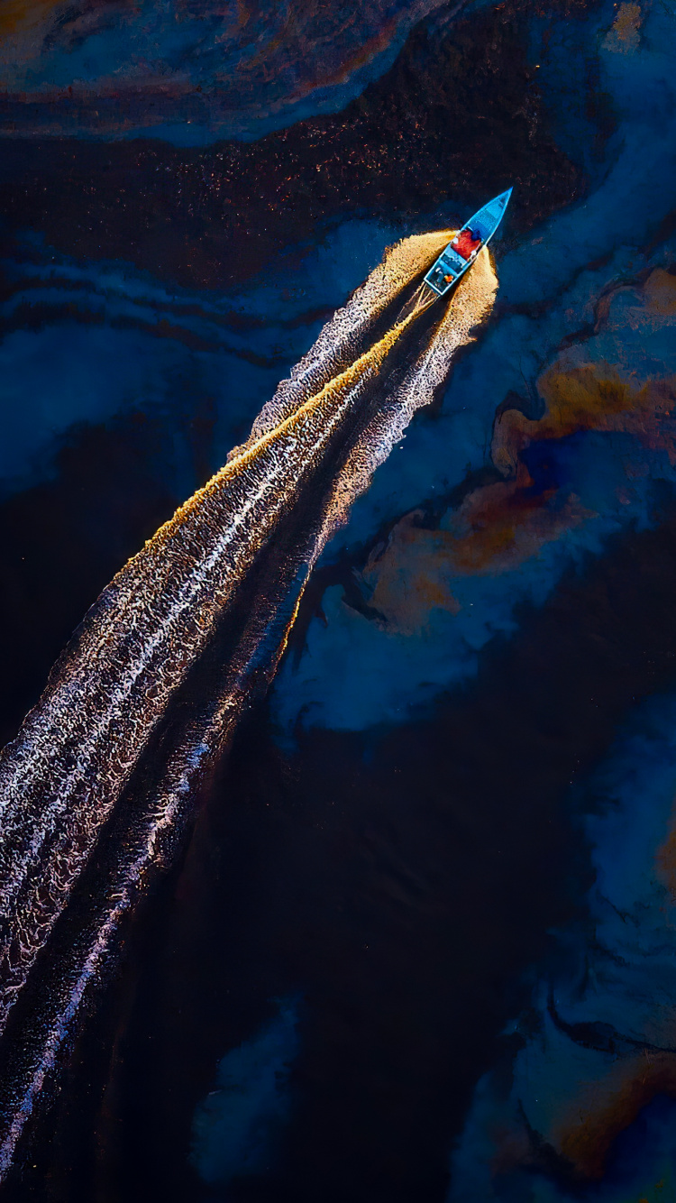 Reflection, Water, Water Resources, Blue, Electric Blue. Wallpaper in 750x1334 Resolution