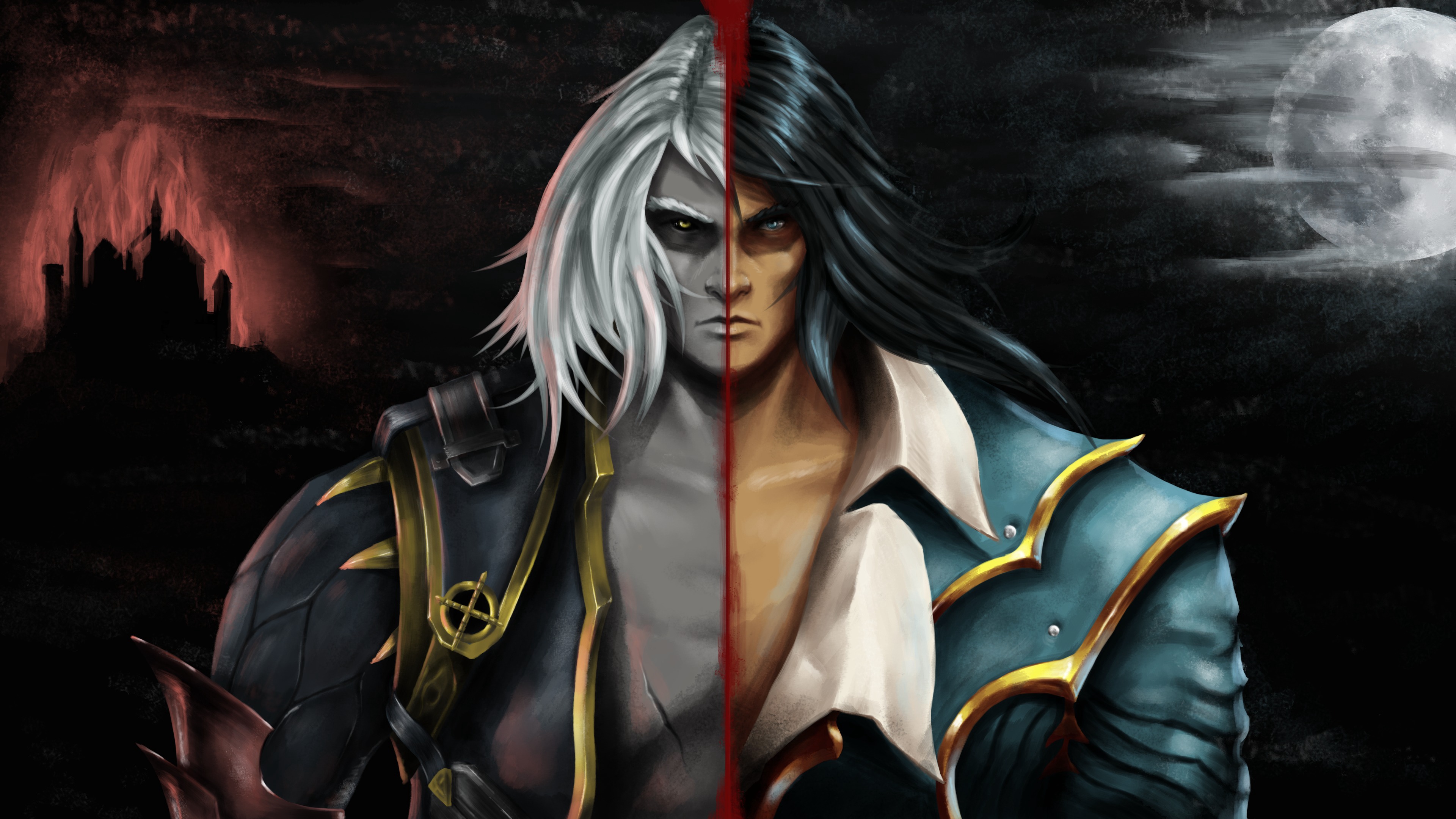 Castlevania Lords of Shadow 2, Castlevania Lords of Shadow, Alucard, Drácula, Ilustración. Wallpaper in 3840x2160 Resolution