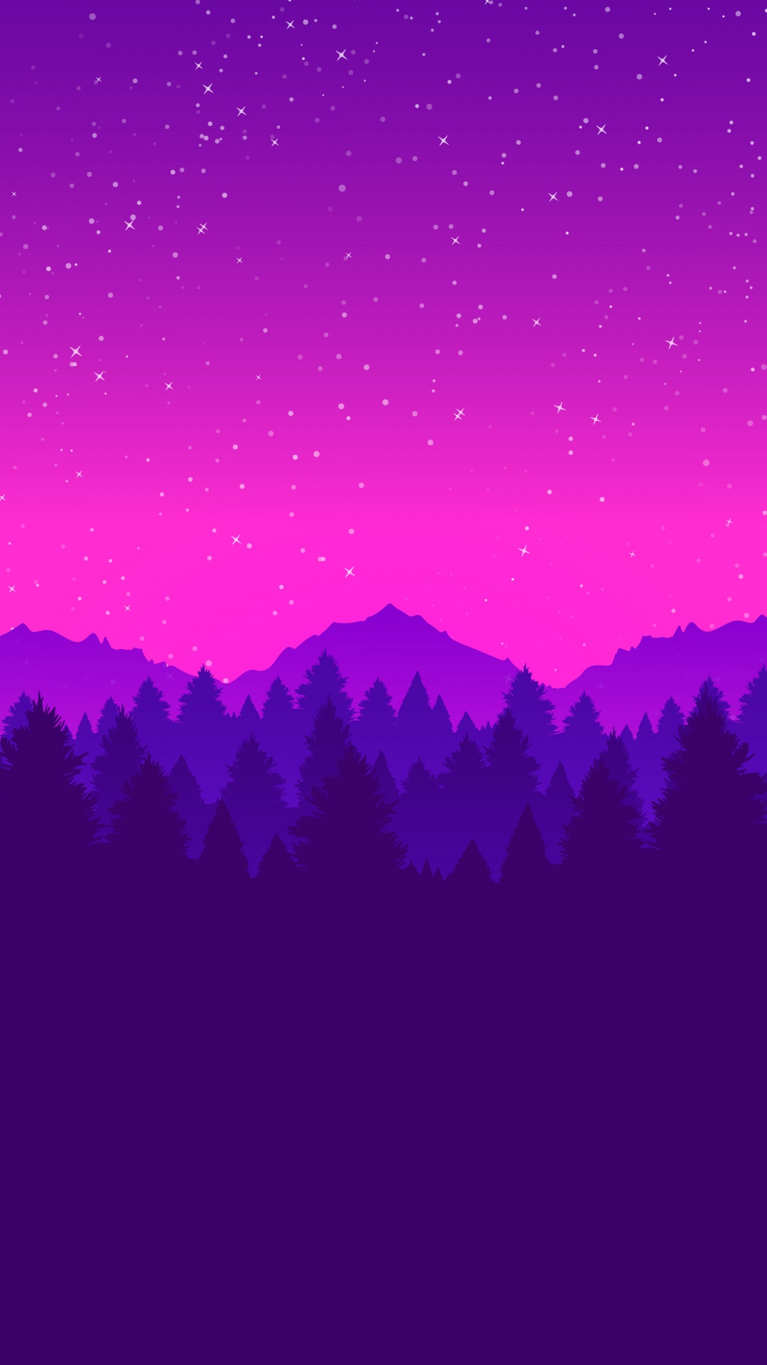 Montaña, Diseño Gráfico, Dibujo, Ambiente, Morado. Wallpaper in 1080x1920 Resolution