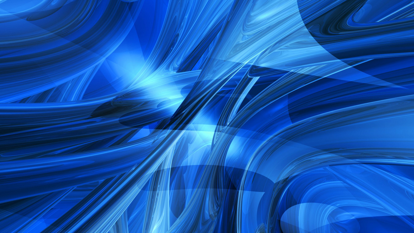 Blaues Und Weißes Licht Digitale Tapete. Wallpaper in 1366x768 Resolution