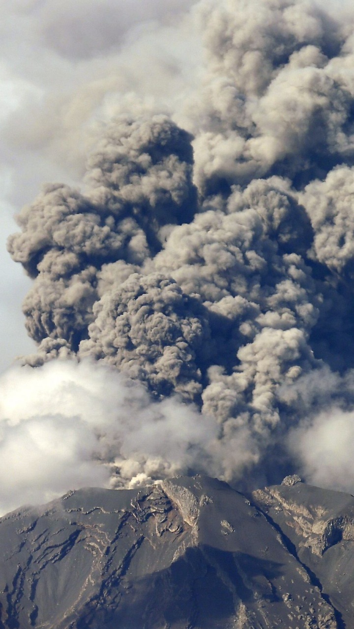 卡尔布科, 火山的地貌, 熔岩圆顶, 类型的火山爆发, 成层 壁纸 720x1280 允许