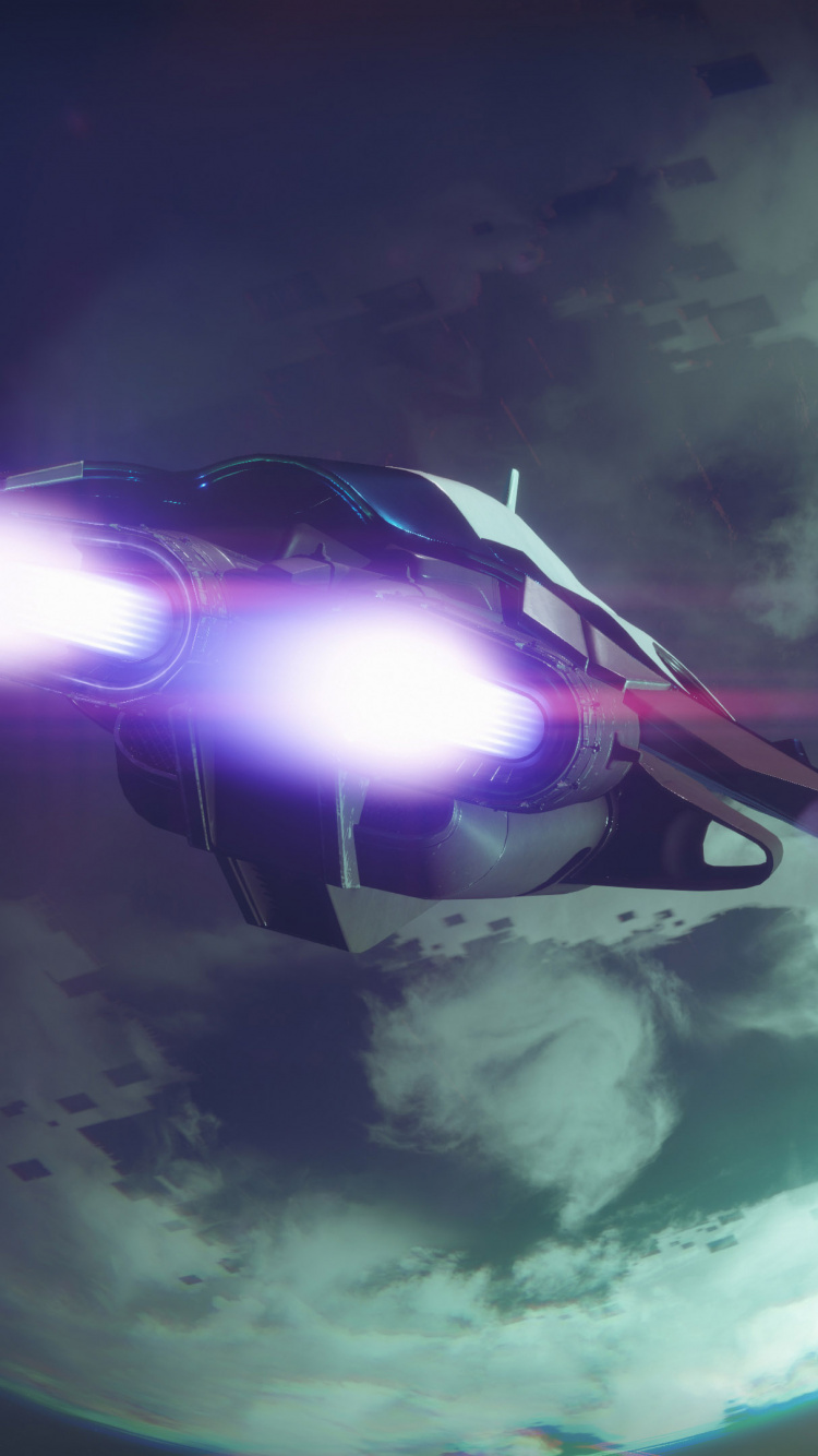 White and Black Airplane Under Blue Sky. Wallpaper in 750x1334 Resolution