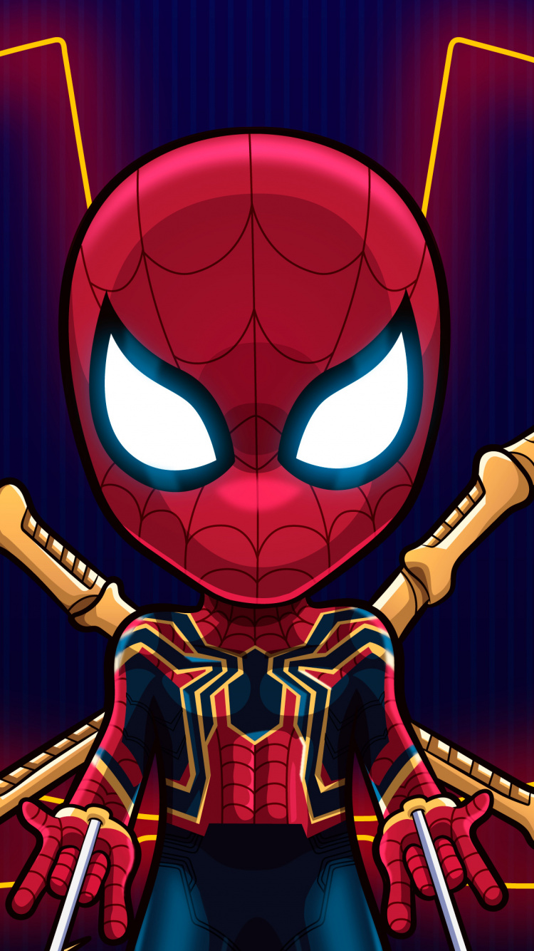 Spider-man, 超级英雄, 虚构的人物 壁纸 750x1334 允许