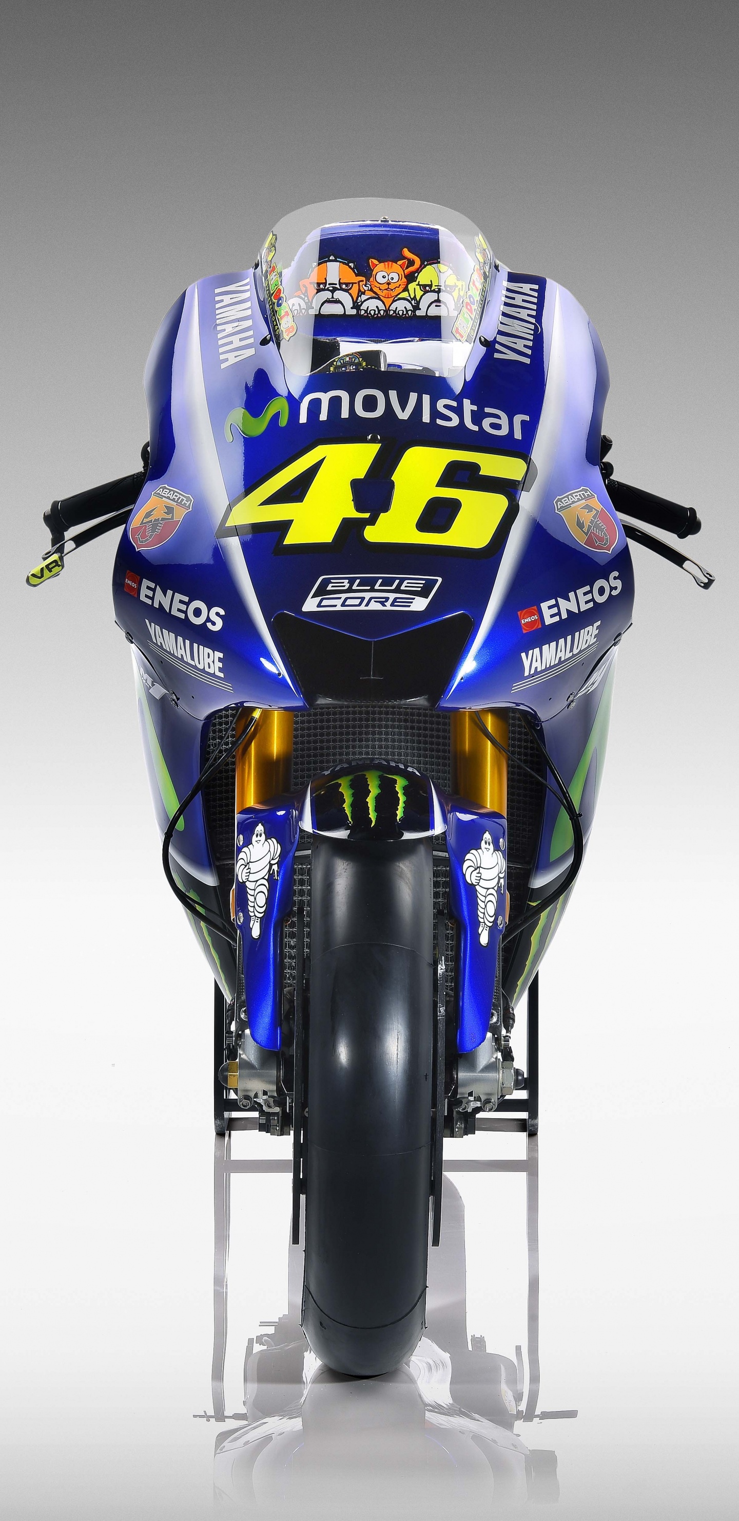 Yamaha YZR-M1, Motorrad, Motorrad-racer, Motorradrennen, Racing. Wallpaper in 1440x2960 Resolution