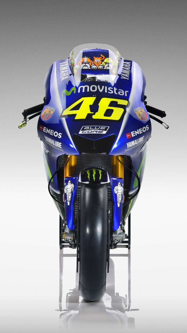 Yamaha YZR-M1, Motorcycle, Motorcycle Racer, Motorcycle Racing, Racing. Wallpaper in 750x1334 Resolution