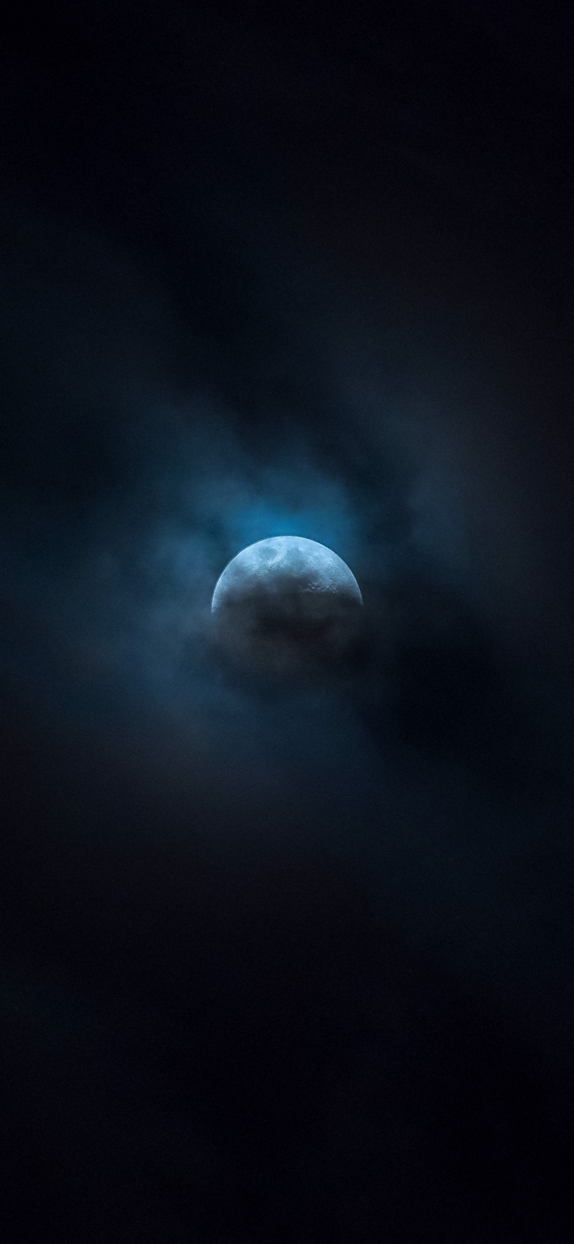 Pleine Lune, Espace, Ciel de Nuit, Atmosphère, Obscurité. Wallpaper in 1125x2436 Resolution