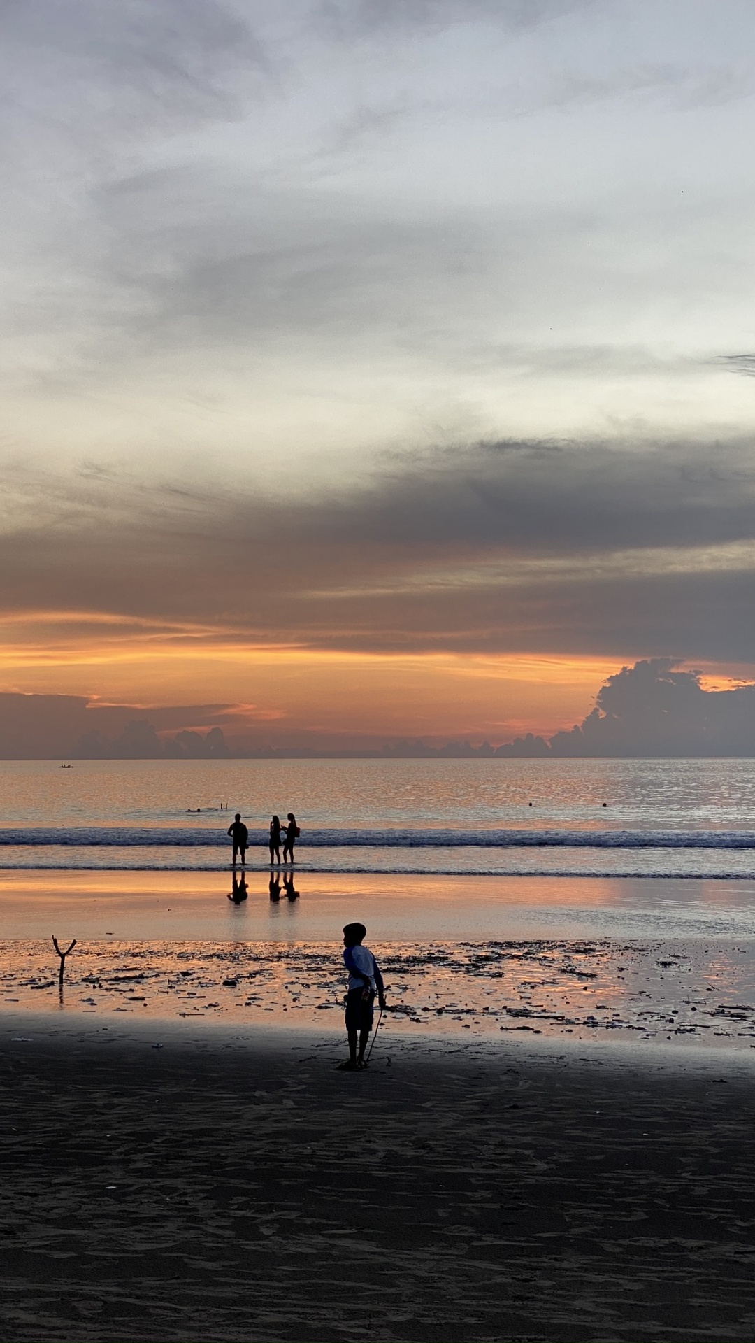 大海, 人体内的水, 流体, 岸边, 日落 壁纸 1080x1920 允许