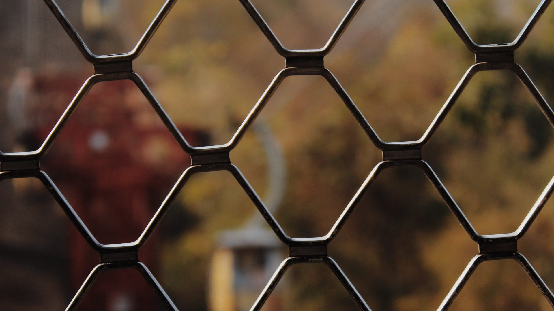 Brauner Und Schwarzer Metallzaun. Wallpaper in 1920x1080 Resolution