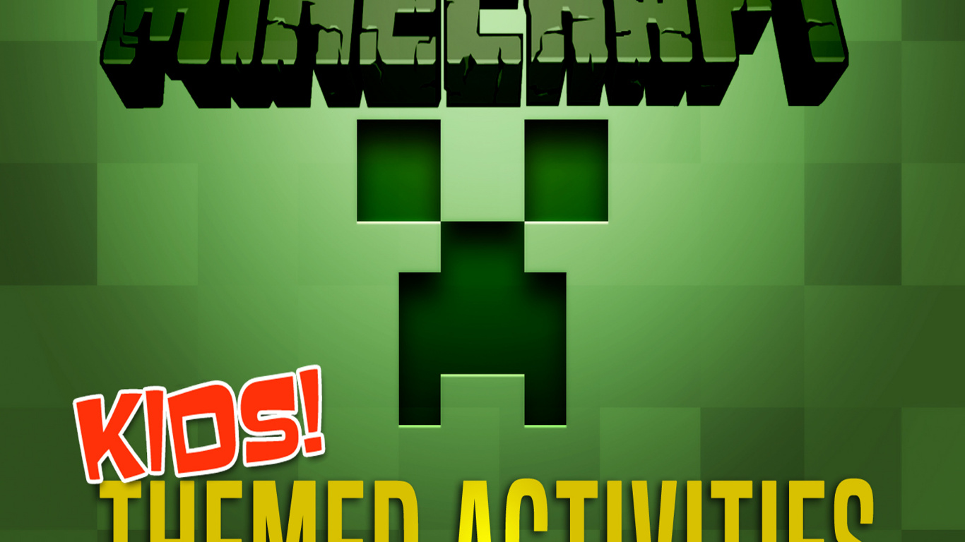 Minecraft, Green, Games, Creeper, Survival Game. Wallpaper in 1366x768 Resolution