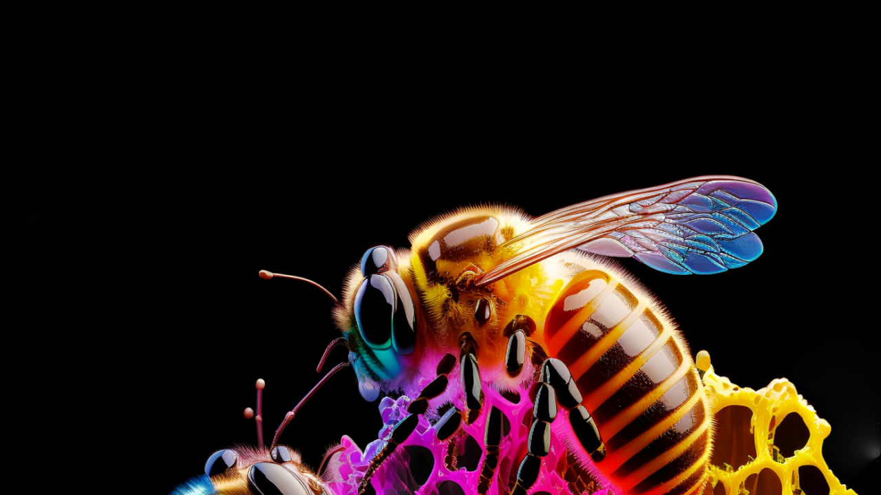 la Miel de Abeja, Artrópodos, Polinizador, Insecto, Abeja. Wallpaper in 1280x720 Resolution