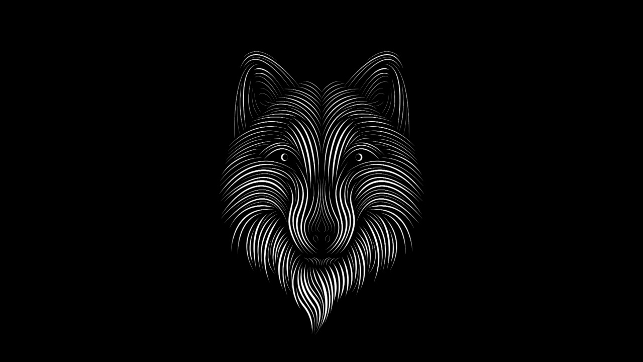 Black and White Zebra Illustration. Wallpaper in 1280x720 Resolution