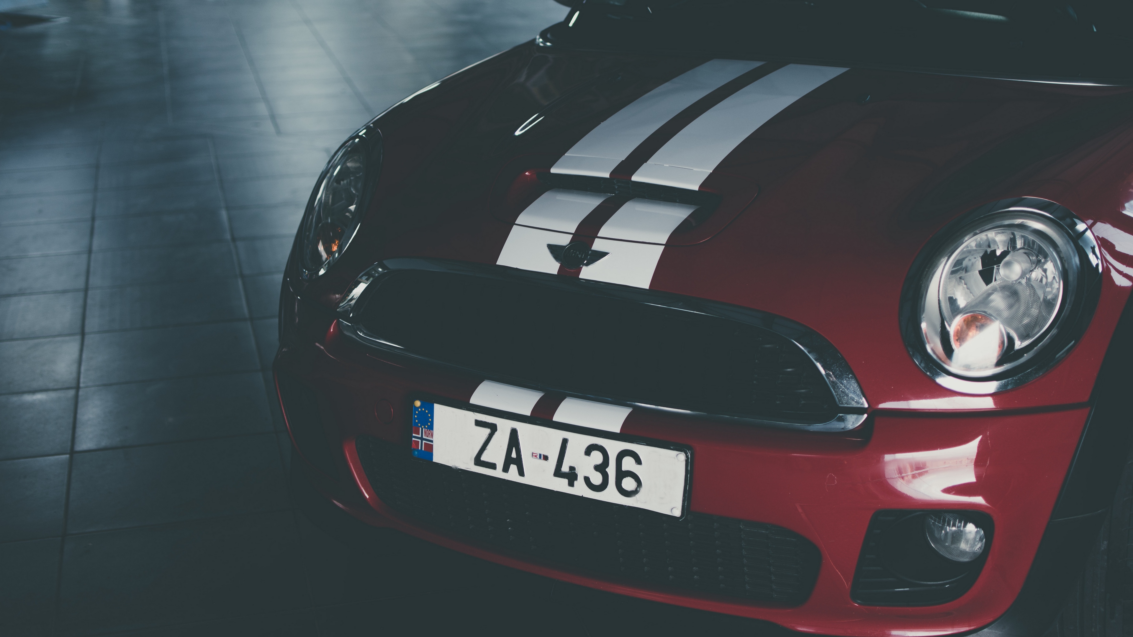 Mini Cooper, 头灯, 迷你, 车灯, 小型汽车 壁纸 3840x2160 允许