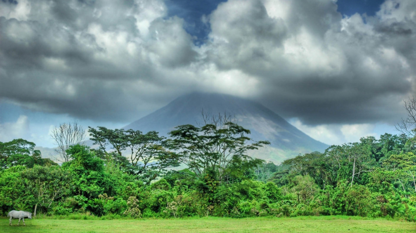 性质, 植被, 天空, 安装的风景, 山站 壁纸 1366x768 允许