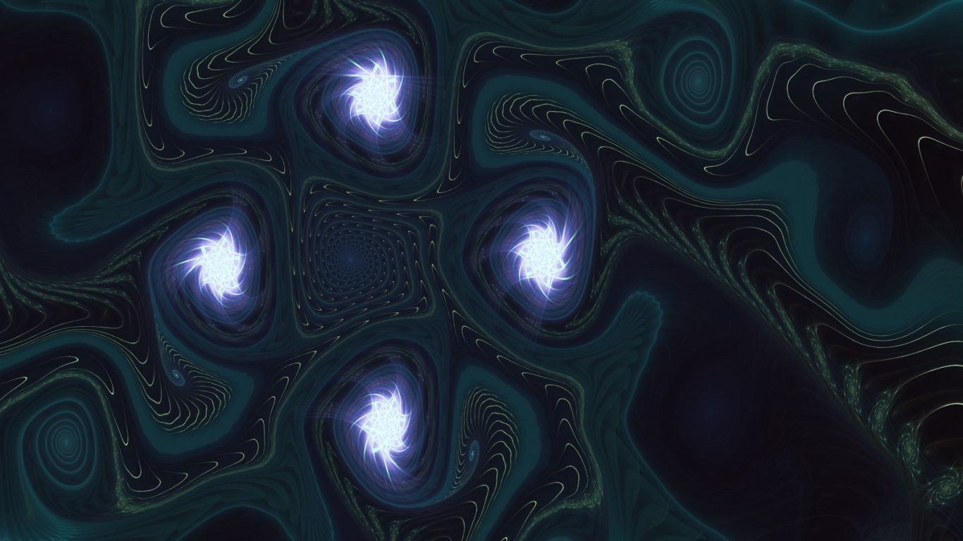 Peinture Abstraite Verte et Noire. Wallpaper in 1366x768 Resolution
