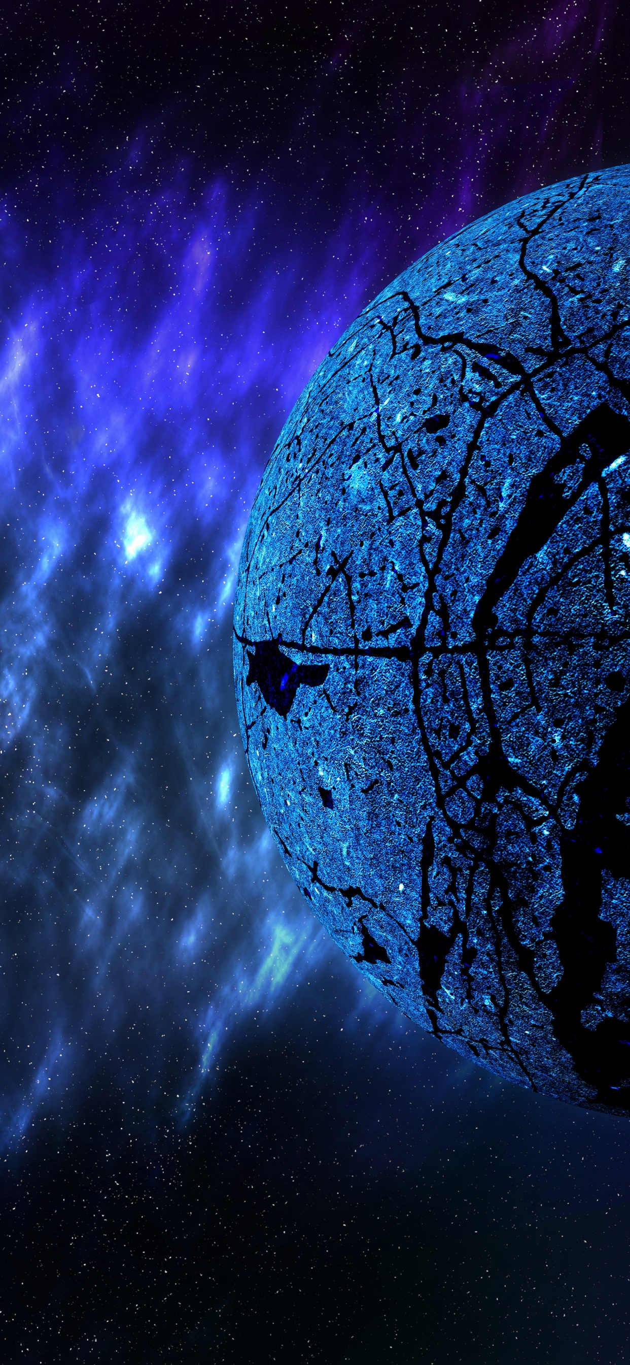 Ilustración de Planeta Blanco y Negro. Wallpaper in 1242x2688 Resolution