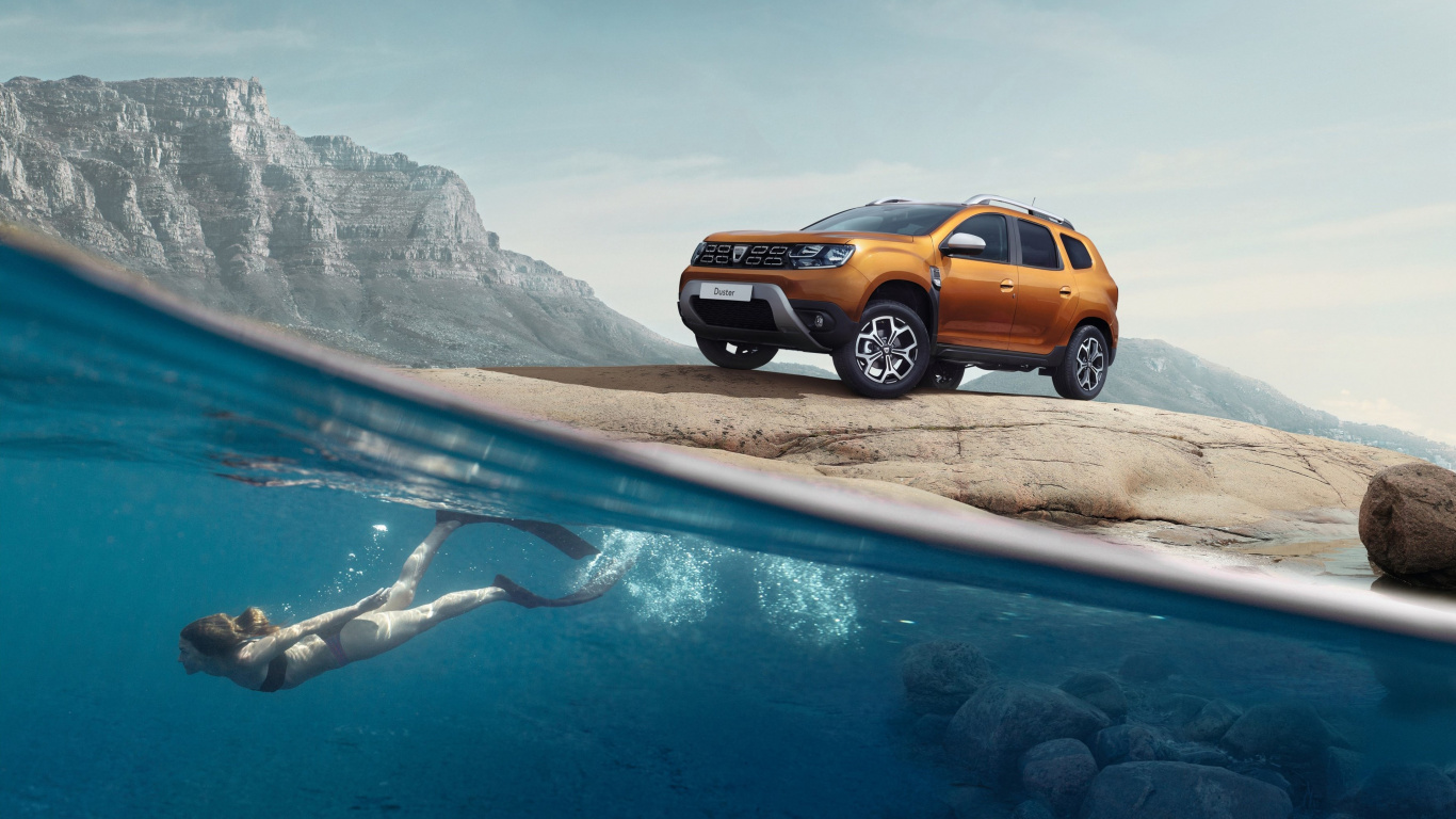 Dacia Duster, Renault Duster Oroch, Coche Dacia, Coche, Dacia. Wallpaper in 1366x768 Resolution