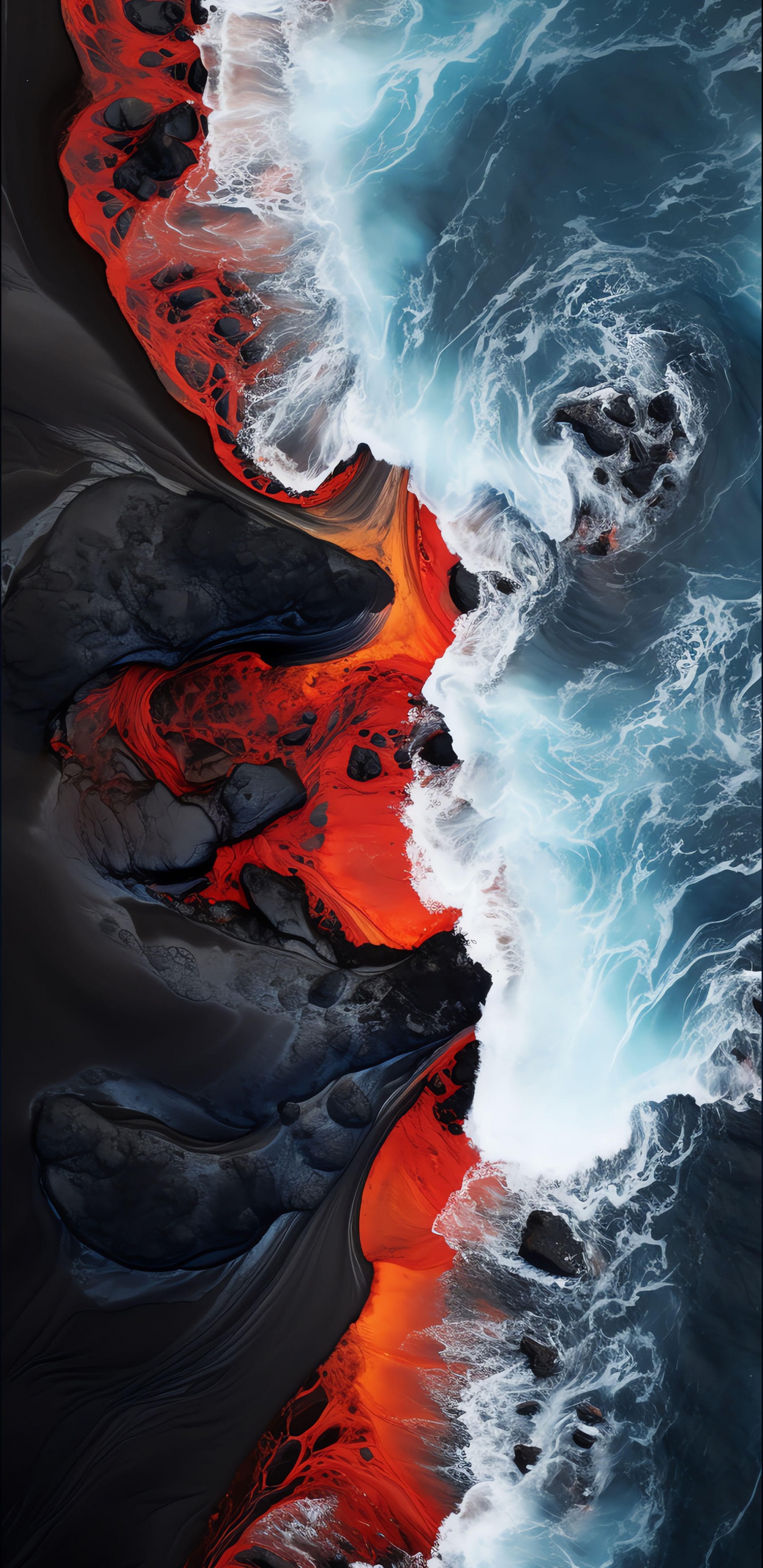 Water, Liquid, Nature, Fluid, Art. Wallpaper in 1440x2960 Resolution