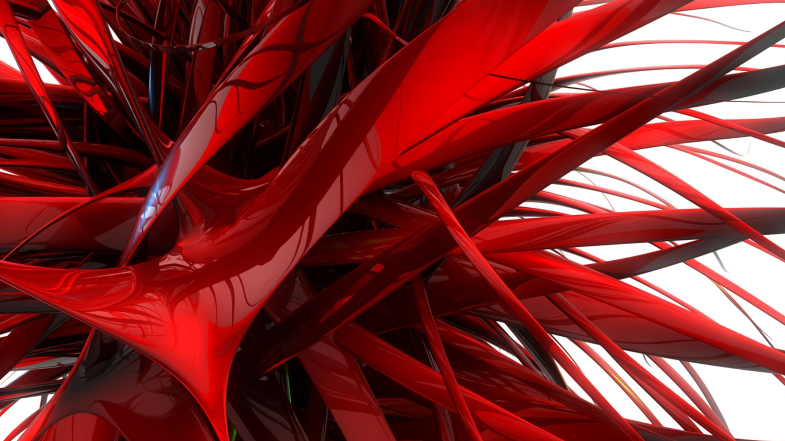 Red and White Abstract Painting. Wallpaper in 2560x1440 Resolution