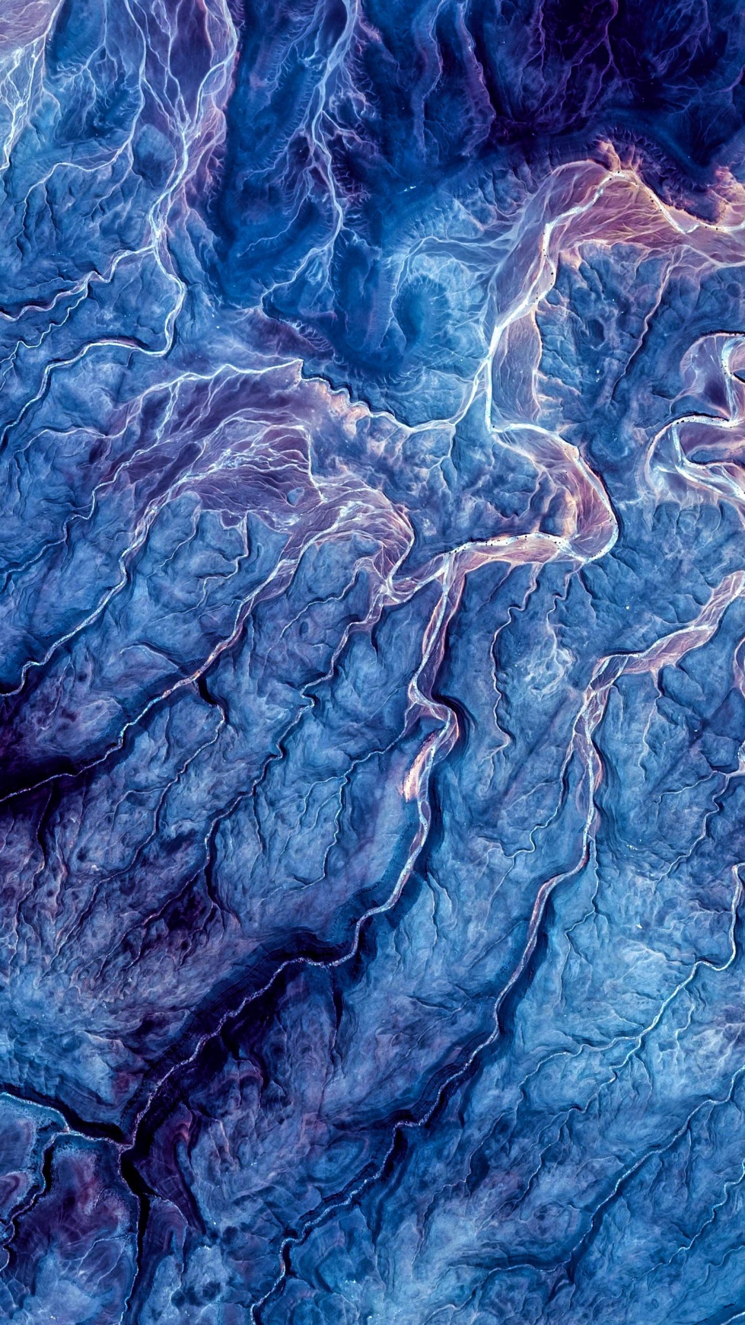 Pintura Abstracta Azul y Blanca. Wallpaper in 1080x1920 Resolution