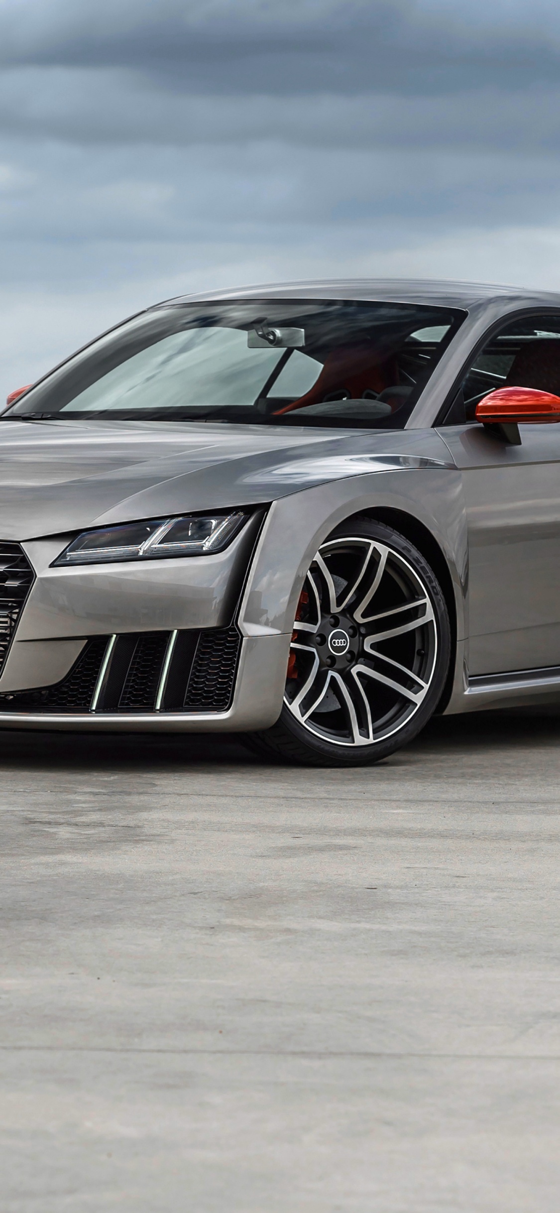 Black Mercedes Benz Coupe on Gray Concrete Road. Wallpaper in 1125x2436 Resolution