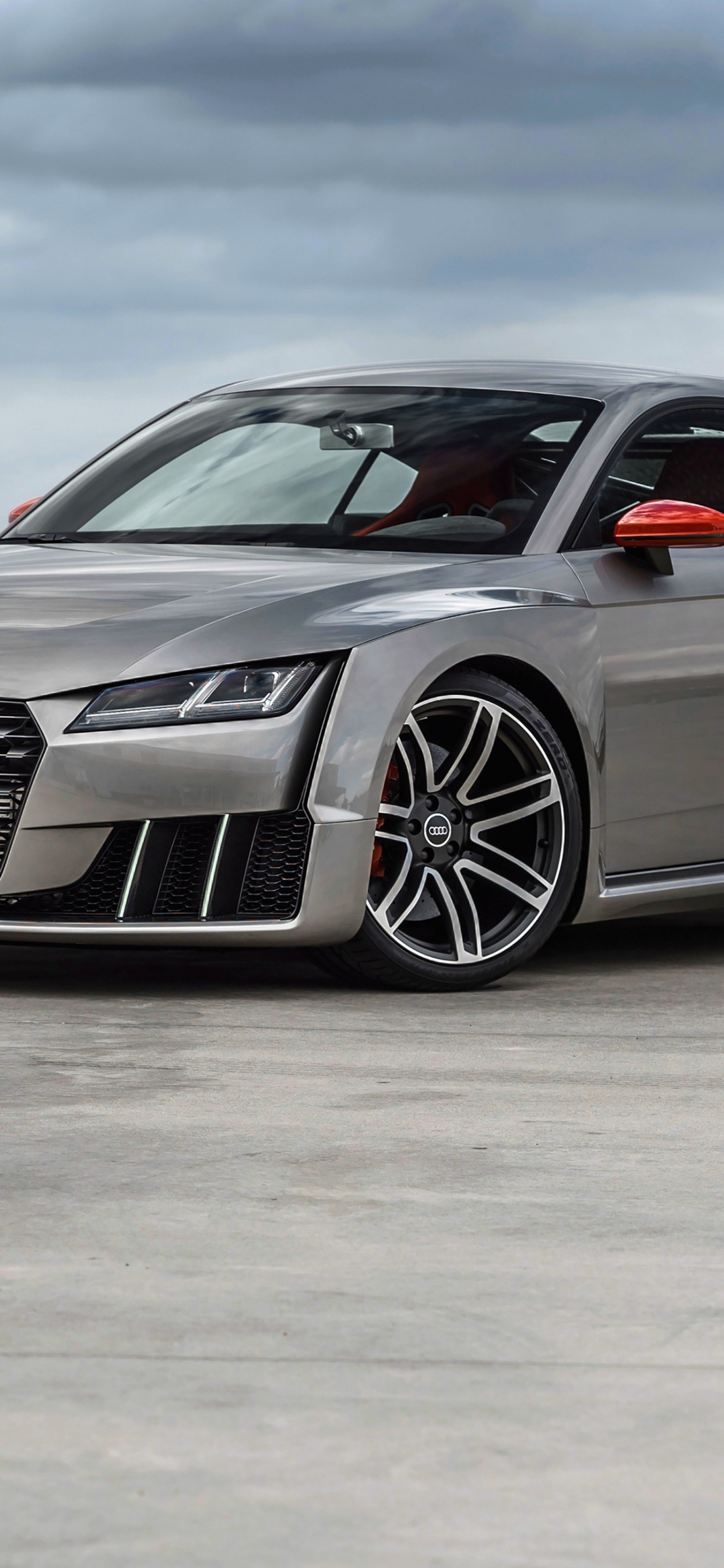 Black Mercedes Benz Coupe on Gray Concrete Road. Wallpaper in 1242x2688 Resolution