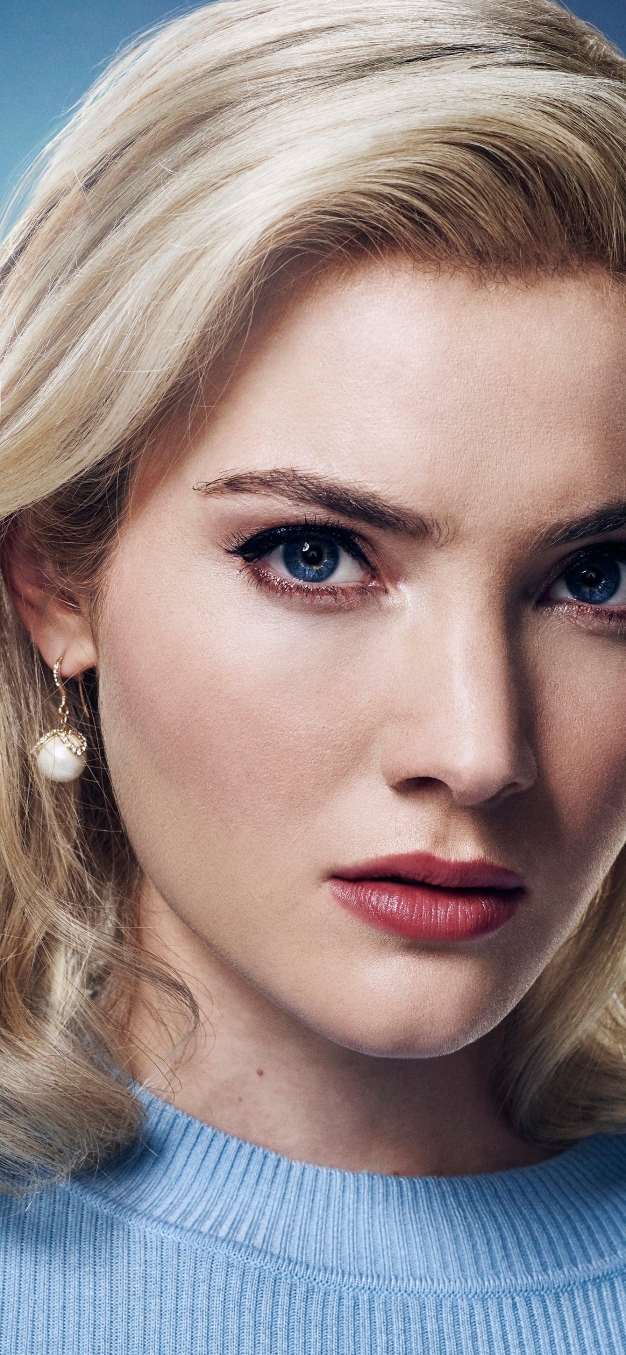 Skyler Samuels, Don, Entrecejo, Nariz, Mejilla. Wallpaper in 1242x2688 Resolution