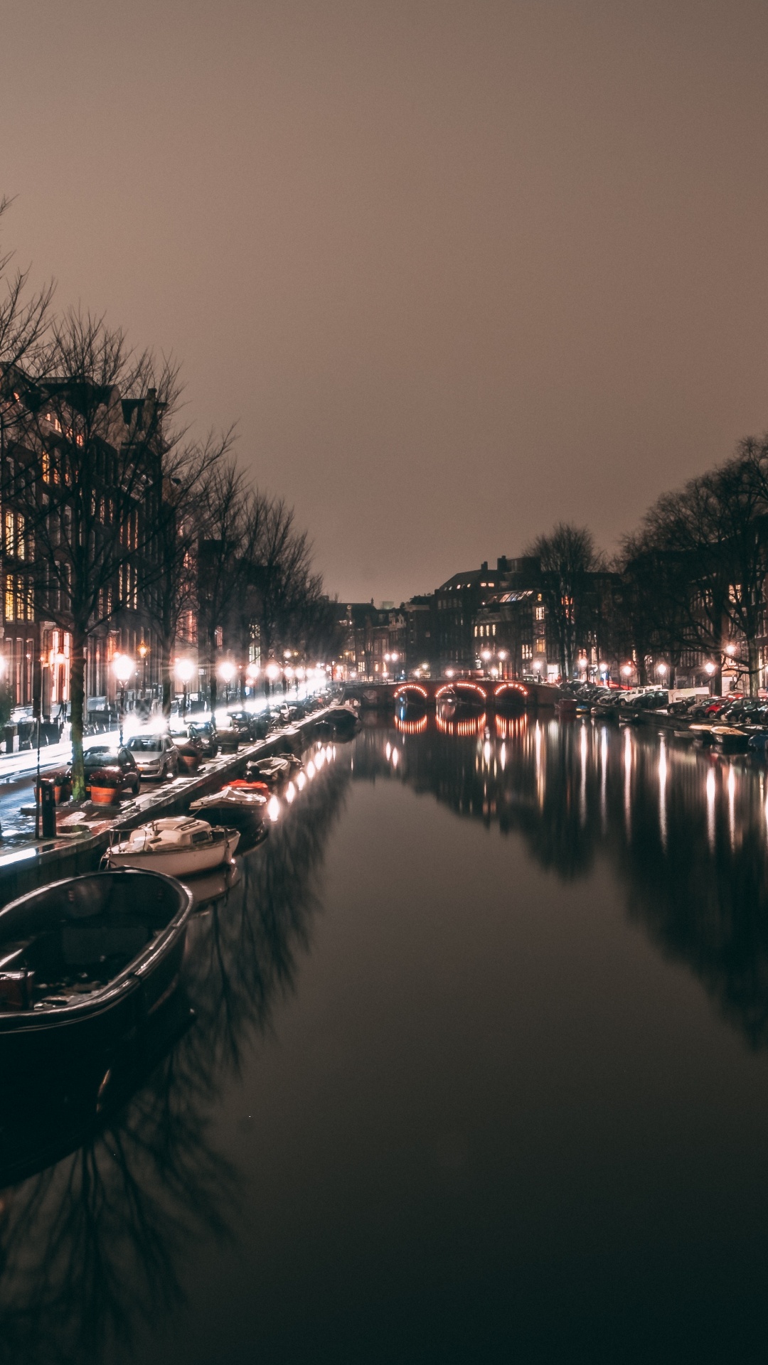 Boat on River During Night Time. Wallpaper in 1080x1920 Resolution