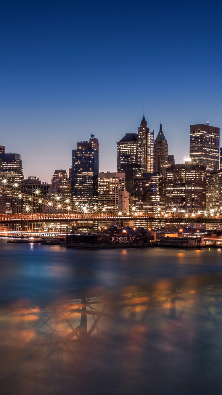 Metraje, Puente de Brooklyn, Área Urbana, Asentamiento Humano, Video. Wallpaper in 750x1334 Resolution