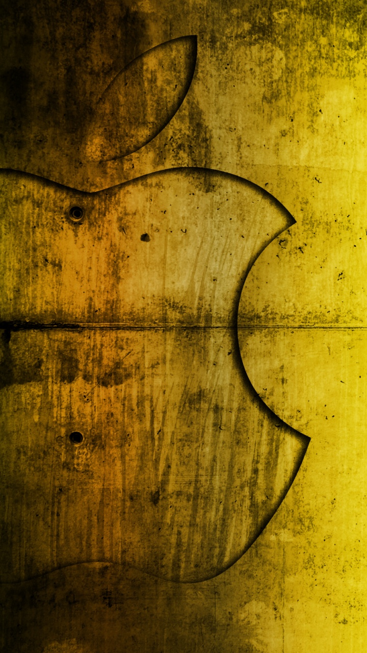 Illustration de Coeur Jaune et Noir. Wallpaper in 720x1280 Resolution