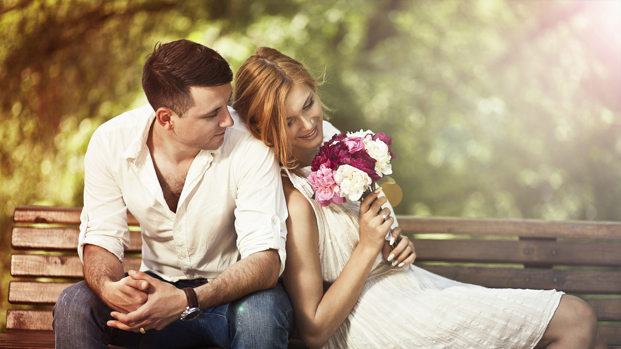 Menschen in Der Natur, Romantik, Sitzecke, Liebe, Happy. Wallpaper in 1280x720 Resolution