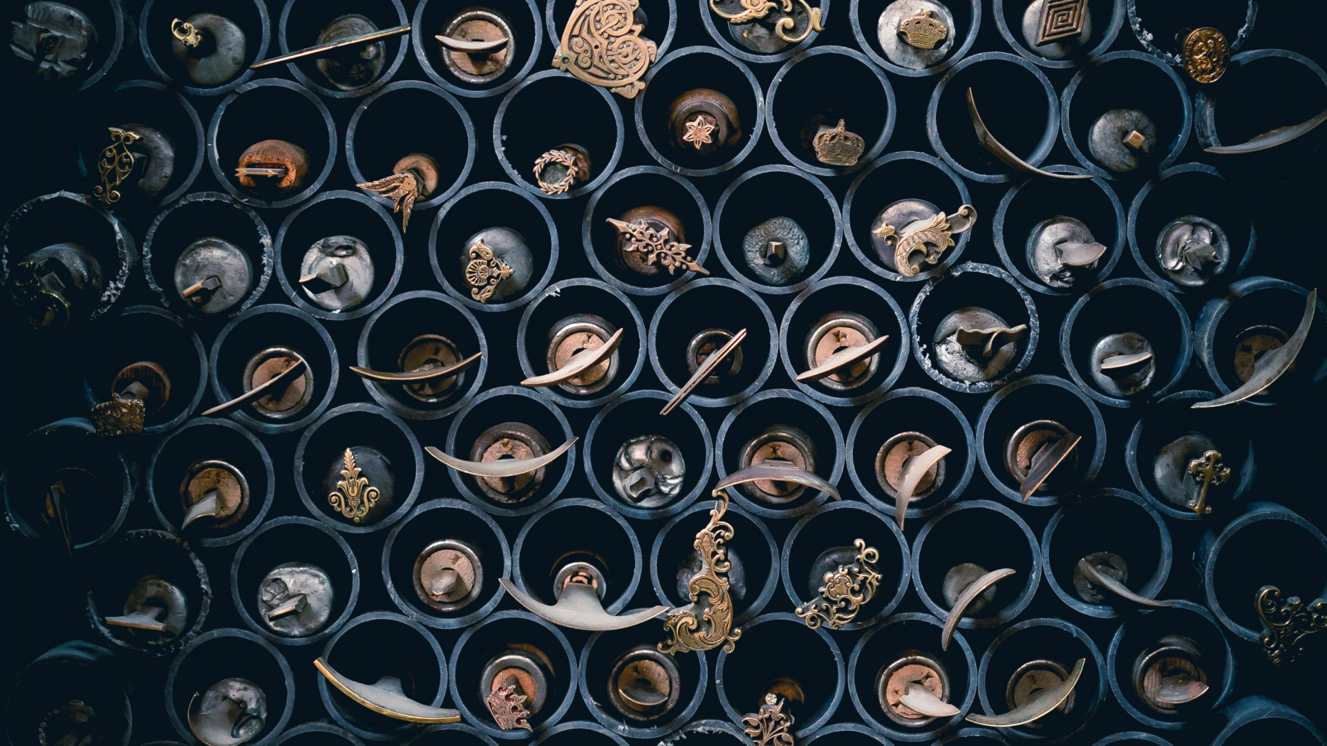 现实, 艺术, 圆圈, 对称, 电蓝色的 壁纸 1920x1080 允许