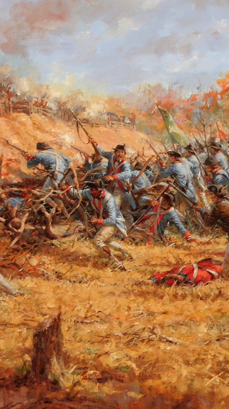 Saratoga Battle, Battles of Saratoga, American Revolutionary War, Saratoga Campaign, 1777 Tipping Point at Saratoga. Wallpaper in 750x1334 Resolution