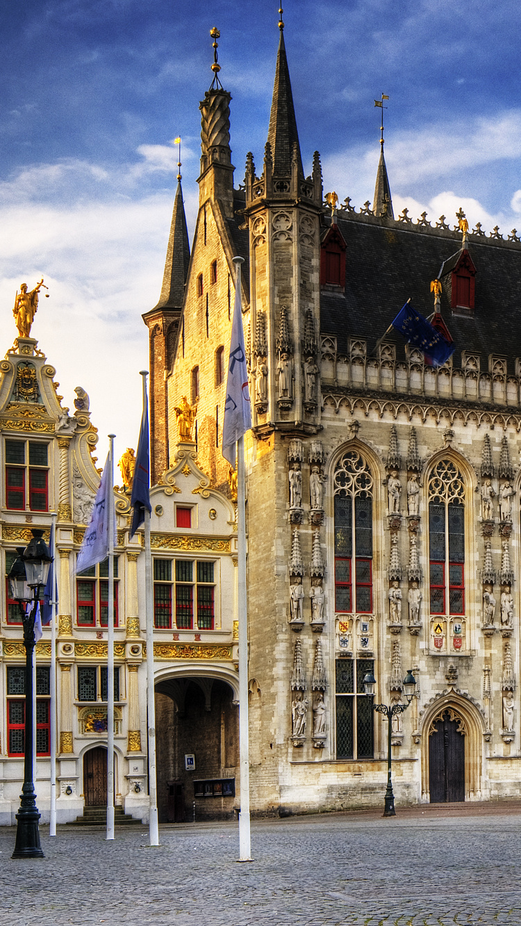 Rathaus, Gent, Amsterdam, Wahrzeichen, Gebäude. Wallpaper in 750x1334 Resolution