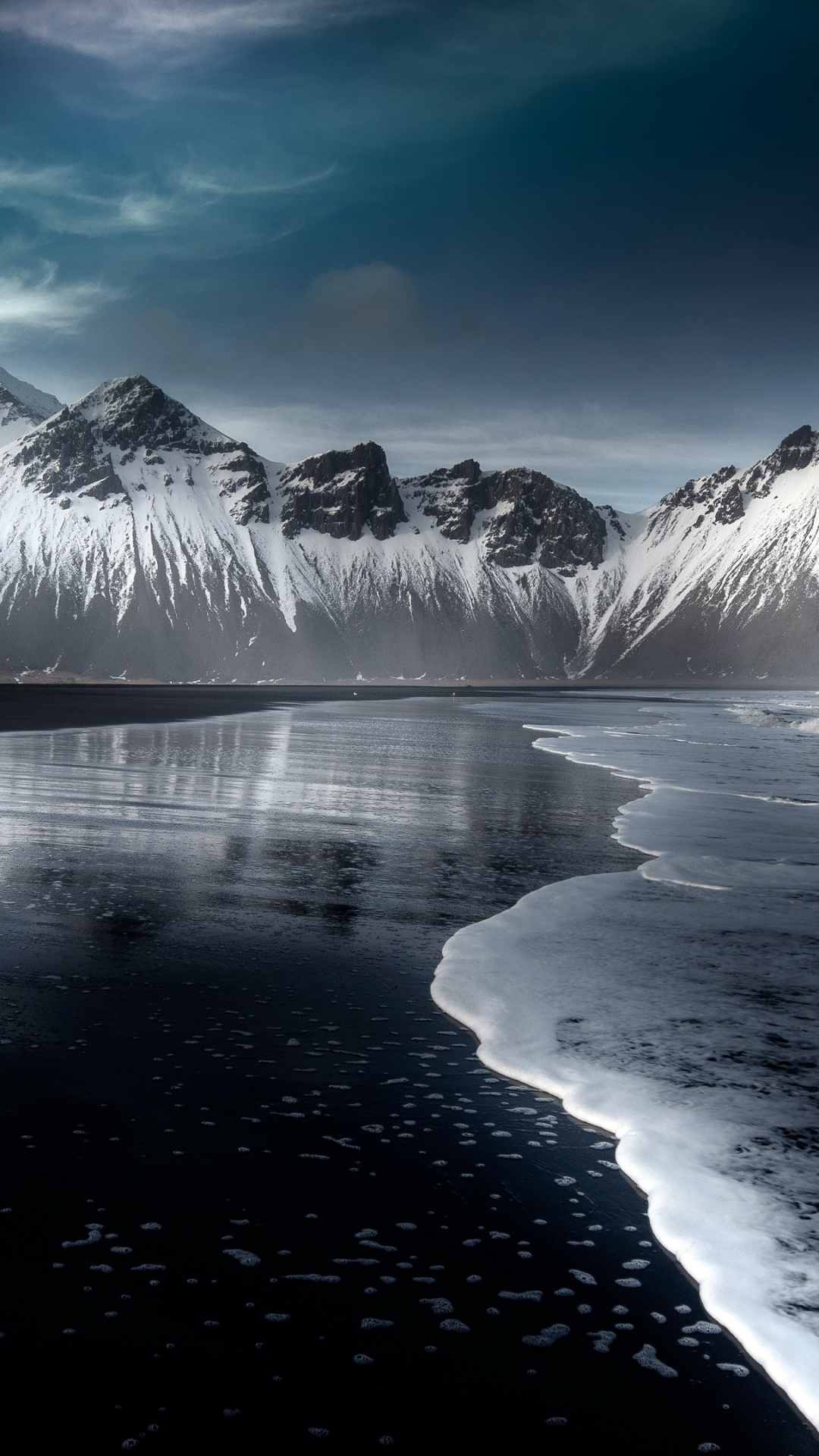 Hfn, Vestrahorn, Stokksnes, Krossanesfjall, Cloud. Wallpaper in 1080x1920 Resolution