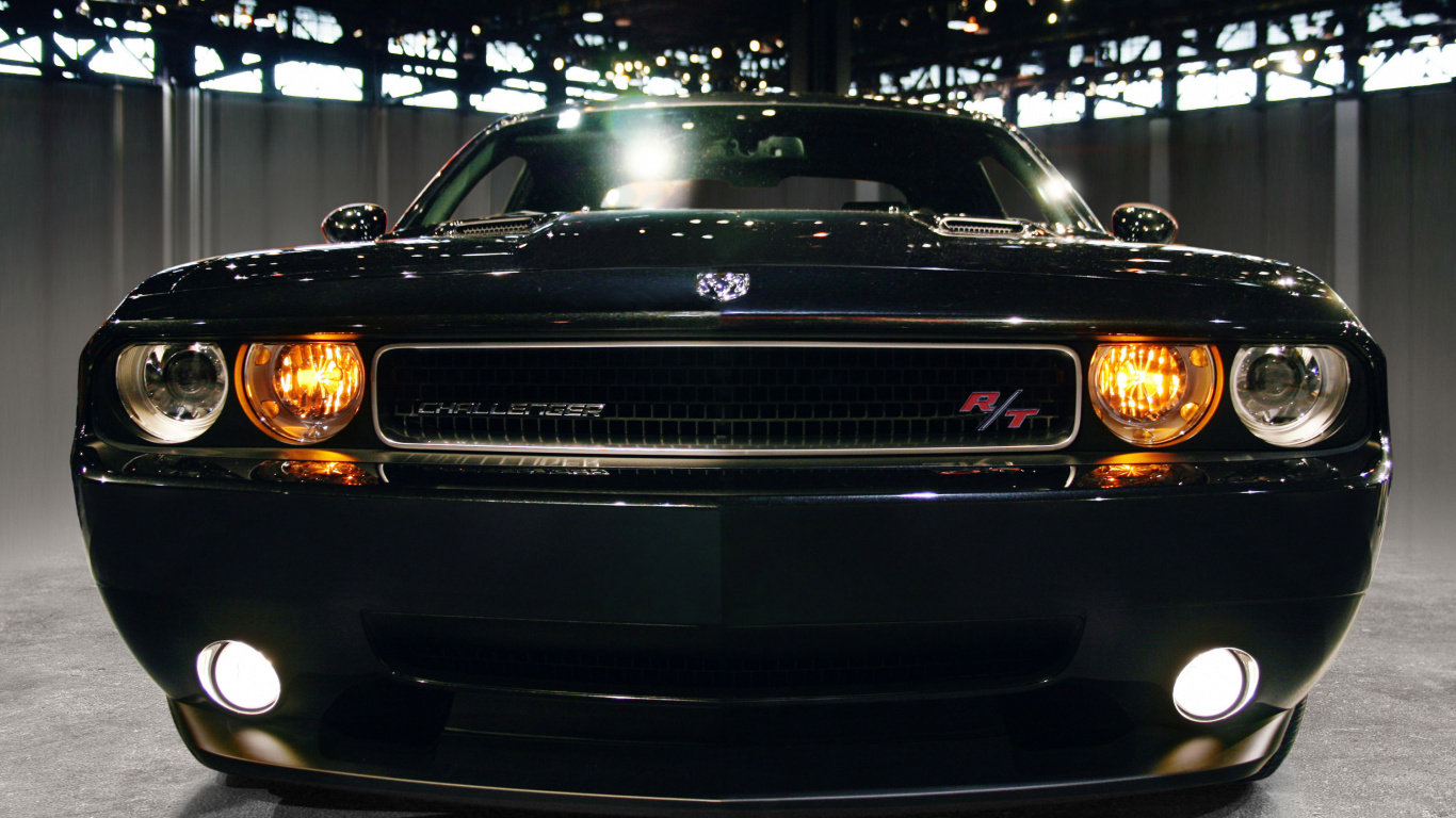 道奇, 头灯, 道奇挑战者, 格栅, 车灯 壁纸 1366x768 允许