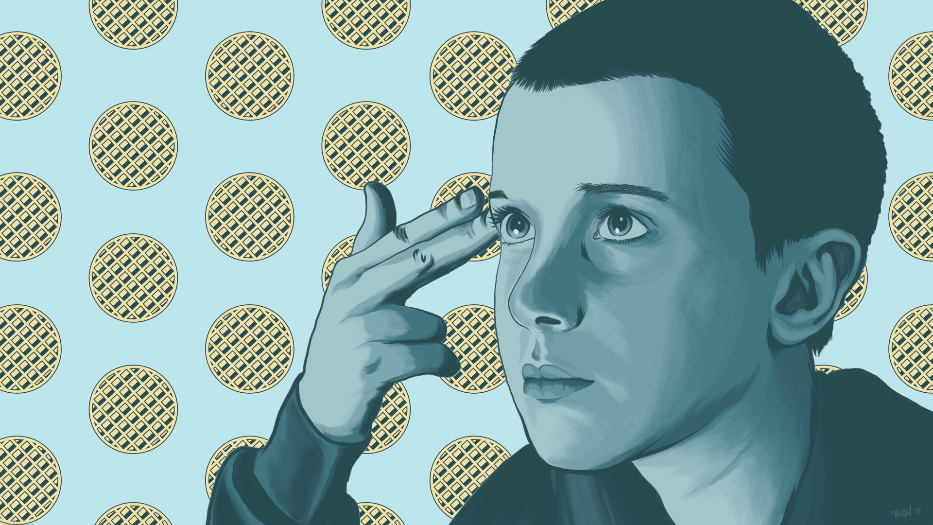 Stranger Things, Eleven, Banknote, Illustration, Money. Wallpaper in 1920x1080 Resolution