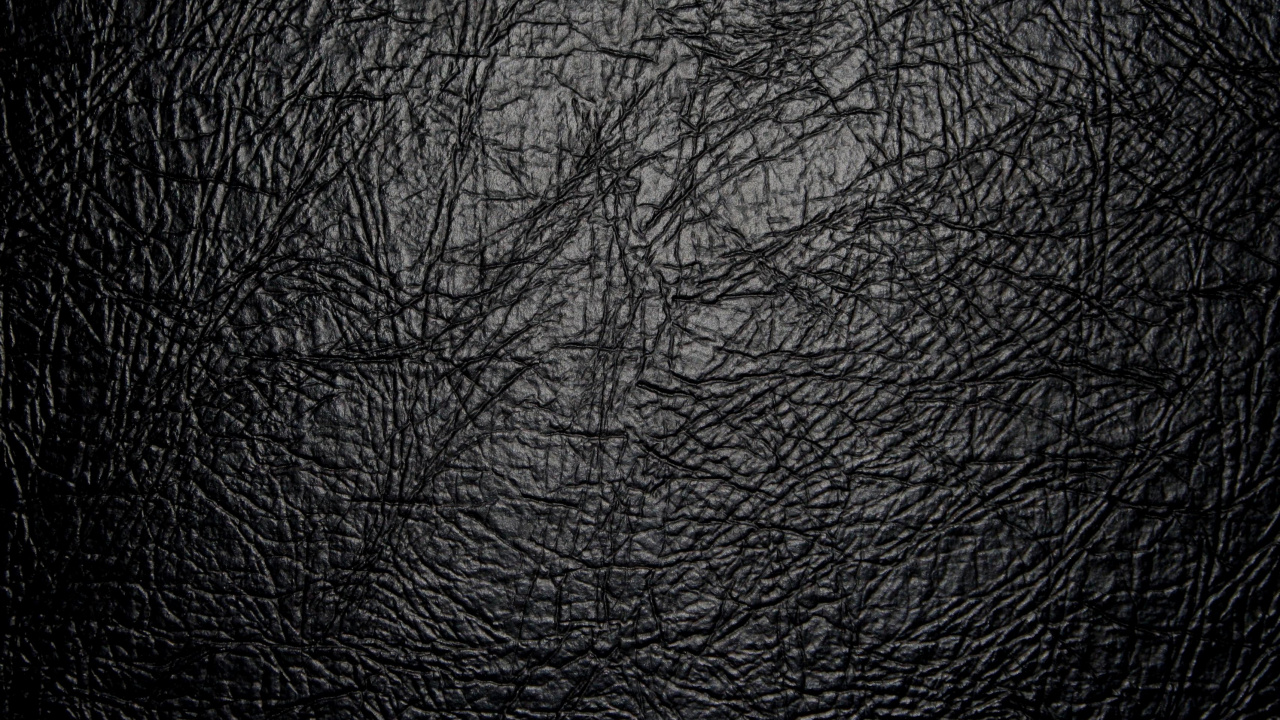 Schwarzes Ledertextil in Nahaufnahmen. Wallpaper in 1280x720 Resolution