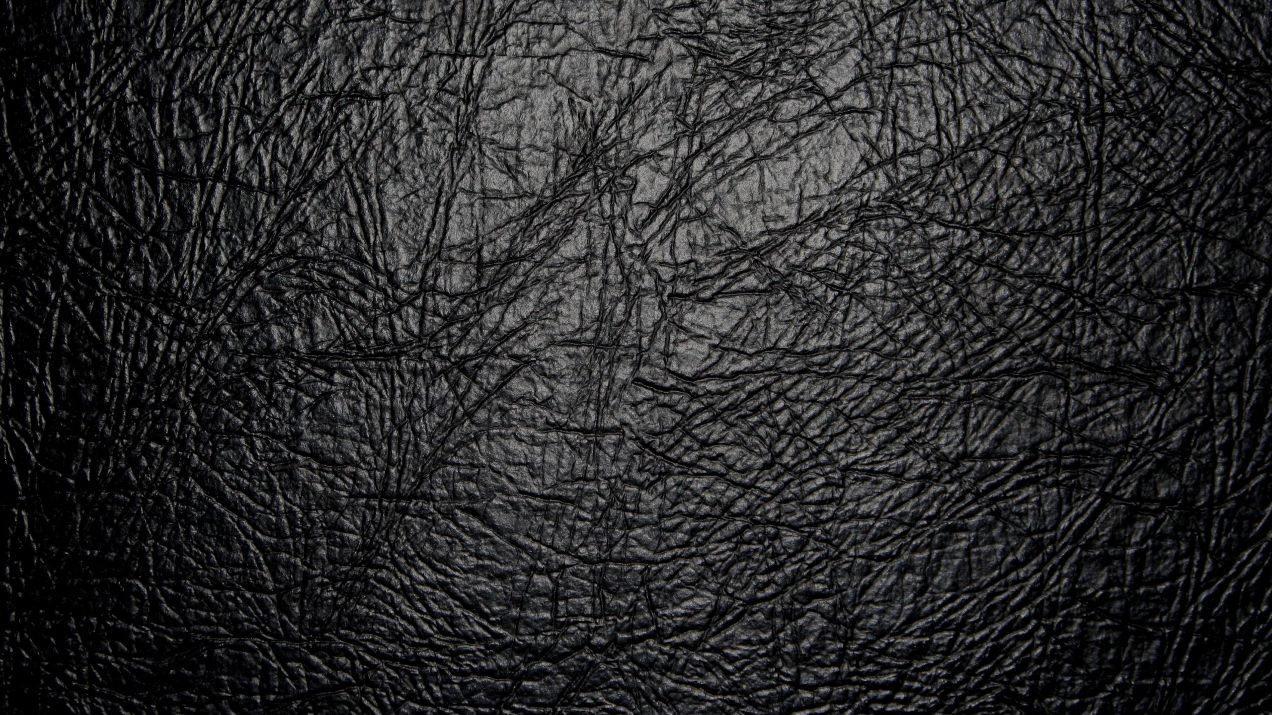 Schwarzes Ledertextil in Nahaufnahmen. Wallpaper in 2560x1440 Resolution