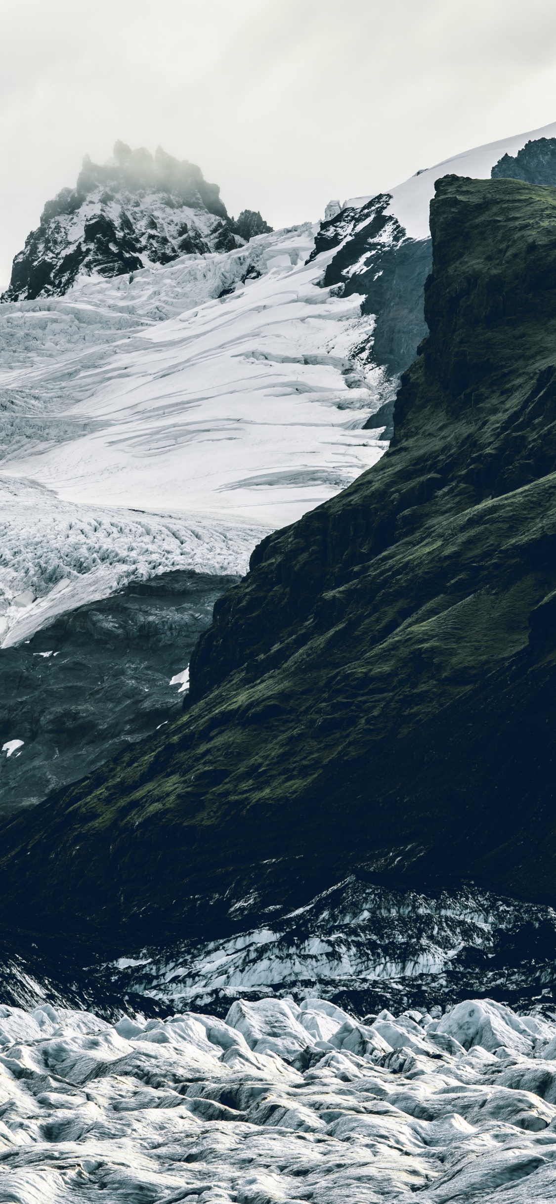 Headland, Landform, Glacier, Ocean, Sea. Wallpaper in 1125x2436 Resolution