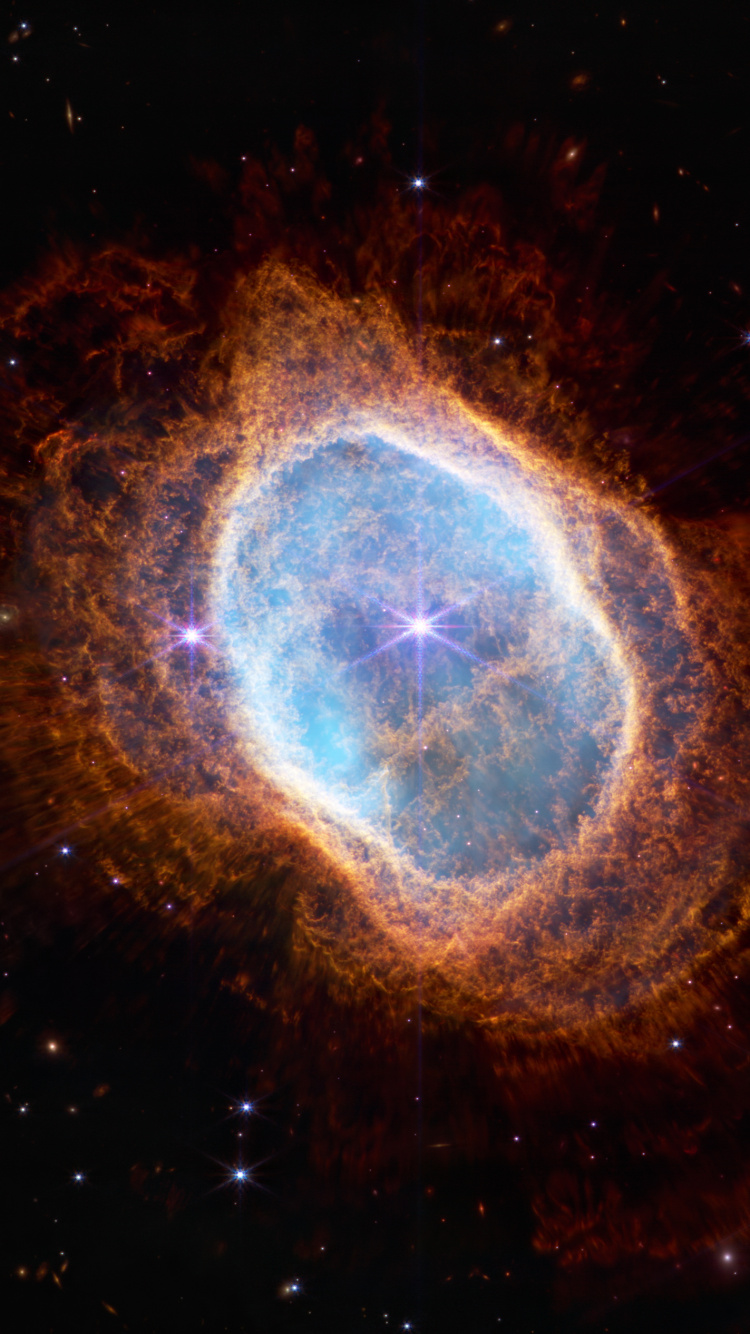 James-Webb-Weltraumteleskop, Ngc3132, Weltraumteleskop, Universum, Astronomie. Wallpaper in 750x1334 Resolution